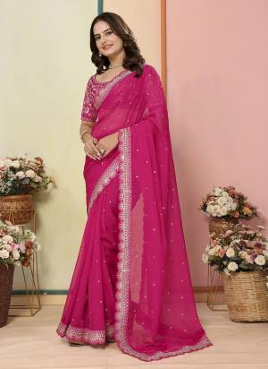 Attractive These Fastival Saree in Fine Colored.These Saree Are Organza And Blouse is Art Silk Fabricated.Its Beautified With Designer Embroidery Work.