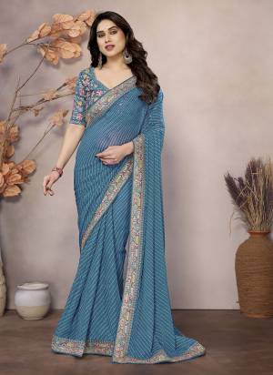 Attractive These Fastival Saree in Fine Colored.These Saree Are Georgette And Blouse is Art Silk Fabricated.Its Beautified With Printed Designer With Embroidery Work Lace Border,Blouse.