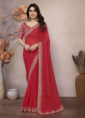 Attractive These Fastival Saree in Fine Colored.These Saree Are Georgette And Blouse is Art Silk Fabricated.Its Beautified With Printed Designer With Embroidery Work Lace Border,Blouse.