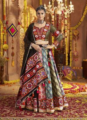Attrective These Navratri Special Lehenga Choli in Fine Colored.These Lehenga Are Viscose Rayon And Blouse Are Jacquard Silk And Dupatta Are Fabricated On Georgette.Its Beautified With Designer Embroidery Work.