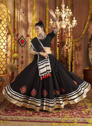 Attrective These Navratri Special Lehenga Choli in Fine Colored.These Lehenga Are Viscose Rayon And Blouse Are Viscose Rayon And Dupatta Are Fabricated On Georgette.Its Beautified With Designer Embroidery Work.