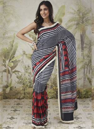 Garb These Party Wear Ready To Wear Saree in Fine Colored.These Saree Are Muslin And Blouse is Muslin Fabricated.Its Beautified With Designer Printed With Lace Border.