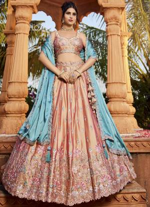 Attrective Looking This Party Wear Fine Color Fancy Heavy Designer Choli And Lahenga Fabriced On Georgette And Dupatta Georgette In Fabricated Beautified With Attrective Designer Heavy Sequance,Multy Thread Embroidery Work. Buy Now.