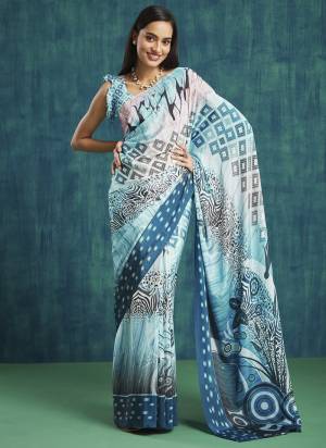 Attractive These Party Wear Ready To Wear Saree in Fine Colored.These Saree Are Silk Crepe And Blouse is Silk Crepe Fabricated.Its Beautified With Designer Digital Printed.