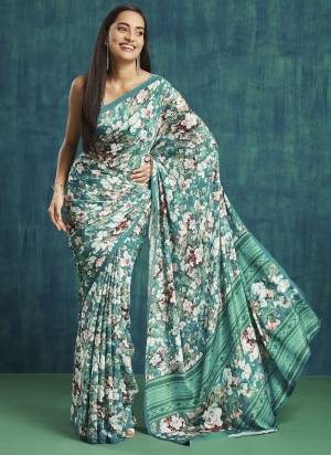 Attractive These Party Wear Ready To Wear Saree in Fine Colored.These Saree Are Silk Crepe And Blouse is Silk Crepe Fabricated.Its Beautified With Designer Digital Printed.