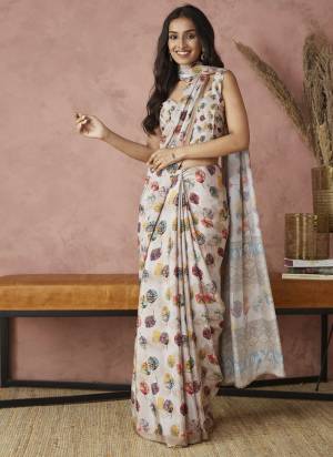 Attractive These Party Wear Ready To Wear Saree in Fine Colored.These Saree Are Silk Crepe And Blouse is Silk Crepe Fabricated.Its Beautified With Designer Digital Printed.