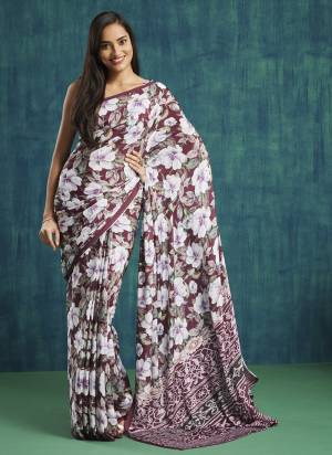 Attractive These Party Wear Ready To Wear Saree in Fine Colored.These Saree Are Silk Crepe And Blouse is Silk Crepe Fabricated.Its Beautified With Designer Digital Printed.