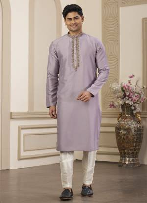 Looking These Party Wear Mans Wear Kutra Payjama wearing this fashionable. Tailored Kurta Are Art Silk And Payjama Art Silk finest Fabriced With Designer Hand Embroidery Work.