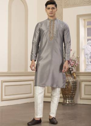 Looking These Party Wear Mans Wear Kutra Payjama wearing this fashionable. Tailored Kurta Are Art Silk And Payjama Art Silk finest Fabriced With Designer Hand Embroidery Work.