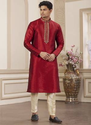 Looking These Party Wear Mans Wear Kutra Payjama wearing this fashionable. Tailored Kurta Are Art Silk And Payjama Art Silk finest Fabriced With Designer Hand Embroidery Work.
