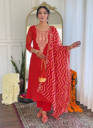 Attractive These Suit in Fine Colored Pair With Bottom And Dupatta.These Top Are Vichitra Silk And Bottom Are Fabricated On Rayon Pair With Tabby Dupatta.Its Beautified With Designer Embroidery Work,Printed Dupatta.