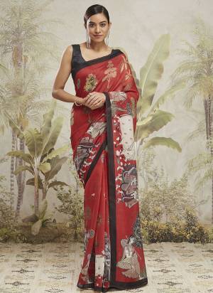 Attrective These Party Wear Saree in Fine Colored.These Saree And Blouse is Fabricated On Cotton Silk.Its Beautified With Designer Digital Printed.
