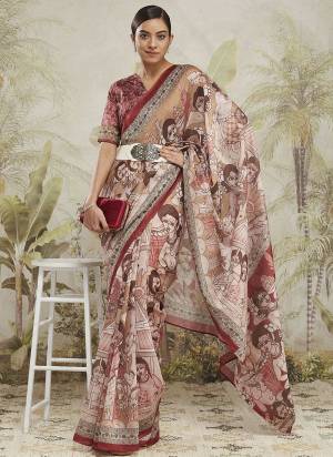 Attrective These Party Wear Saree in Fine Colored.These Saree And Blouse is Fabricated On Cotton Silk.Its Beautified With Designer Digital Printed.