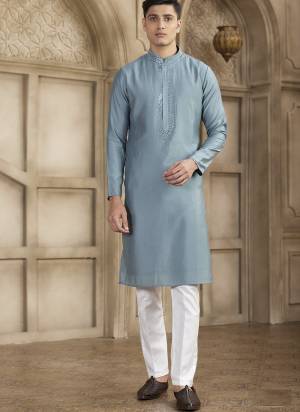Looking These Party Wear Mans Wear Kutra Payjama wearing this fashionable. These Kurta Are Art Silk And Payjama Art Silk finest Fabriced With Designer Mirror Embroidery Work.