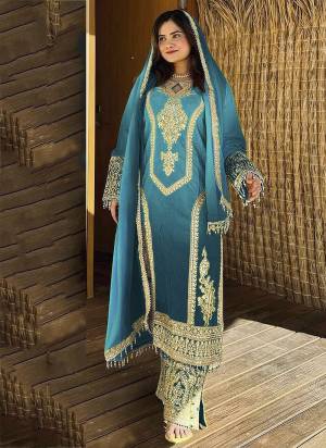 Attractive These Party Wear Free Size Stitched Plazzo Suit in Fine Colored Pair With Dupatta.These Top And Bottom Are Chinon And Dupatta Are Chinon And Pair With Crepe Inner.Its Beautified With Heavy Designer Embroidery Work.