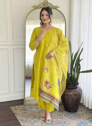 Attractive These Suit in Fine Colored Pair With Bottom And Dupatta.These Top And Bottom Are Fabricated On Silk Pair With Chanderi Dupatta.Its Beautified With Designer Mirror Hand Work,Printed.