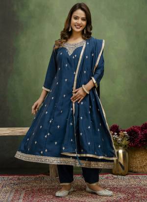Looking These Beautiful Readymade Suits With Dupatta.These Suit is Fabricated On Top Are Silk Blend And Bottom Are Silk Blend And Silk Blend Dupatta .Its Beautified With Designer Embroidery Work.