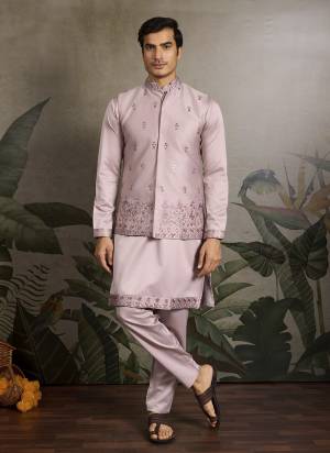 Attrective These Party Wear Readymade Kurta Payjama With Jacket Pair in Fine Colored.These Kurta Payjama And Jacket Are Silk Fabricated on Pair.Its Beautified With Designer Mirror,Thread,Sequance Embroidery Work.