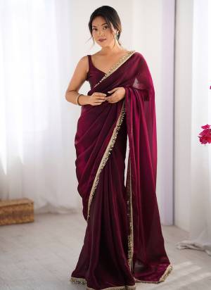 Looking These Party Wear Saree in Fine Colored.These Saree Are Fendy Satin Two Tone And Blouse is Faendy Satin Two Tone Fabricated.Its Beautified With Two Tone Solid With Sequance Lace Border.
