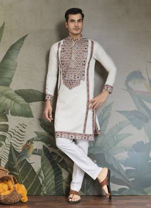 Looking These Party Wear Readymade Kurta Pair in Fine Colored.These Kurta Are Viscose Silk Fabricated on Pair.Its Beautified With Designer Thread,Sequance Embroidery Work.