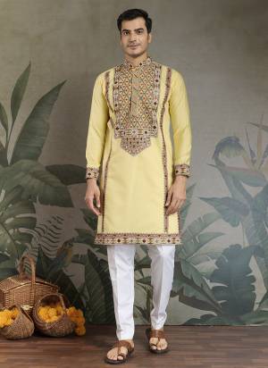 Looking These Party Wear Readymade Kurta Pair in Fine Colored.These Kurta Are Viscose Silk Fabricated on Pair.Its Beautified With Designer Thread,Sequance Embroidery Work.