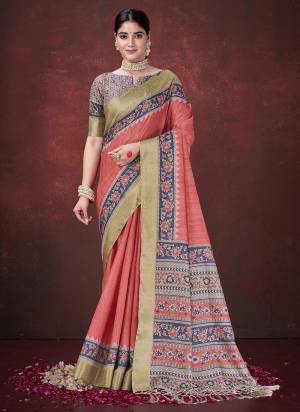 Look Attractive These Designer Party Wear Saree in Fine Colored.These Saree Are Habotai Silk And Blouse Habotai Silk is Fabricated.Its Beautified Woven Jacquard Pallu Border Desiger With Digital Printed.