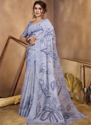 Looking These Fastive And Party Wear Saree in Fine Colored.These Saree And Blouse is Fabricated On Linen Sequions.Its Beautified With Woven Designer Sequance,Printed.