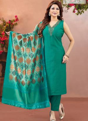 Looking These Suit in Fine Colored Pair With Bottom And Dupatta.These Top And Bottom Are Fabricated On Soft Silk Pair With Art Silk Dupatta.Its Beautified With Designer Embroidery Work.