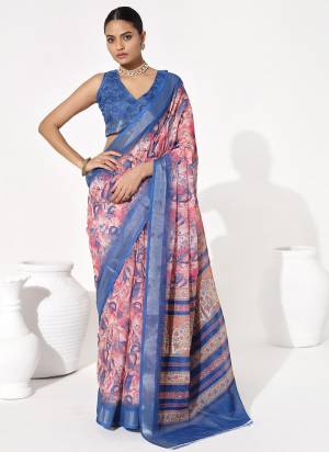 Attractive These Fancy Party Wear Saree in Fine Colored.These Saree Are Cotton Blend And Blouse is Fabricated On Cotton Blend Pair.Its Beautified With Disigner Printed Saree.