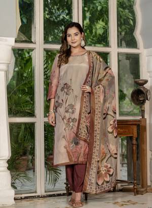 Attractive These Designer Readymade Suit in Fine Colored Pair With Bottom And Dupatta.These Top And Dupatta Are Fabricated On Jari Tissue Pair With Viscose Santoon Bottom.Its Beautified With Designer Digital Printed With Hand Work.