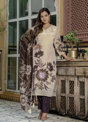 Attractive These Designer Readymade Suit in Fine Colored Pair With Bottom And Dupatta.These Top And Dupatta Are Fabricated On Jari Tissue Pair With Viscose Santoon Bottom.Its Beautified With Designer Digital Printed With Hand Work.