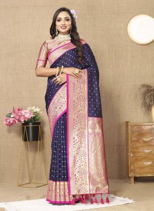 Garb These Party Wear Saree in Fine Colored.These Saree And Blouse is Fabricated On Soft Silk.Its Beautified With Weaving Jacquard Designer.
