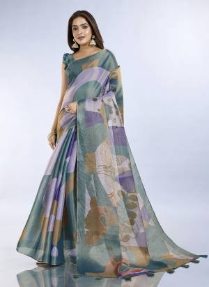 Looking These Party Wear Saree in Fine Colored.These Saree And Blouse is Fabricated On Erode Cotton.Its Beautified With Designer Digital Printed.