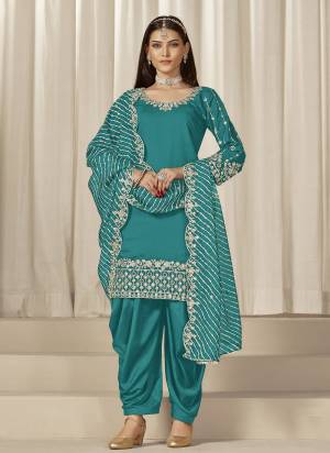 Looking These Beautiful Party Wear Fine Color Salwar Suits.These Top Are Roman Silk And Dupatta Are Organza And Bottom Santoon Fabricated.Its Beautified With Designer Embroidery Work.