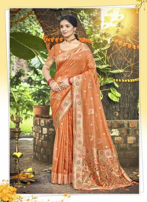 Attractive These Fastive And Party Wear Saree in Fine Colored.These Saree And Blouse is Fabricated On Assam Silk.Its Beautified With Wevon Meenakari Designer.