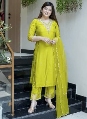 Looking These Suit in Fine Colored Pair With Bottom And Dupatta.These Top Are Viscose Chanderi And Bottom Are Fabricated On Viscose Chanderi Pair With Organza Dupatta.Its Beautified With Designer Embroidery Work.
