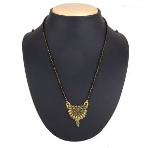 Give Your Nekline An elegant Look Wearing This Pretty Mangalsutra?Which Is Light Weight And Can Be Paired With Any Type Or Colored Attire. Buy Now