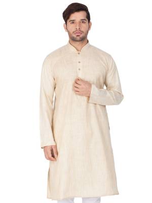 Take your ethnic style quotient to the next level by wearing this?fashionable kurta set. which has been designed keeping the latest trends in mind. This set is a must have in a men's ethnic wardrobe. Tailored from finest fabric and fashioned with a banded collar for a dash of style. It will augment your look and make you the centre of attraction at any occasion.