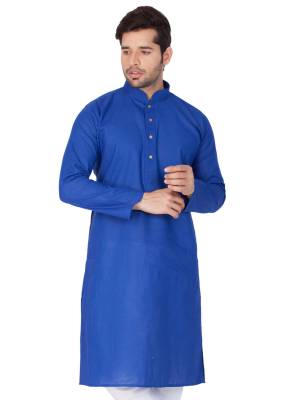 Take your ethnic style quotient to the next level by wearing this?fashionable kurta set. which has been designed keeping the latest trends in mind. This set is a must have in a men's ethnic wardrobe. Tailored from finest fabric and fashioned with a banded collar for a dash of style. It will augment your look and make you the centre of attraction at any occasion.