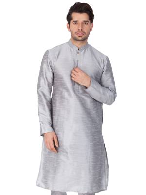 Take your ethnic style quotient to the next level by wearing this fashionable kurta set. which has been designed keeping the latest trends in mind. This set is a must have in a men's ethnic wardrobe. Tailored from finest fabric and fashioned with a banded collar for a dash of style. It will augment your look and make you the centre of attraction at any occasion