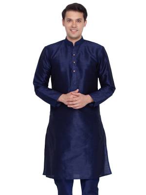 Take your ethnic style quotient to the next level by wearing this fashionable kurta set. which has been designed keeping the latest trends in mind. This set is a must have in a men's ethnic wardrobe. Tailored from finest fabric and fashioned with a banded collar for a dash of style. It will augment your look and make you the centre of attraction at any occasion