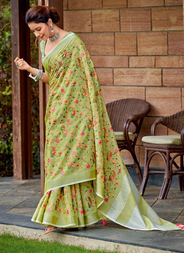 Magenta Zari Woven Velvet Party Wear Saree