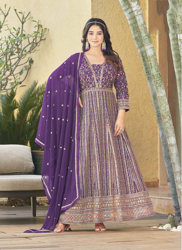 Powder Blue Hand Block Printed Georgette Readymade Ethnic Wear Set