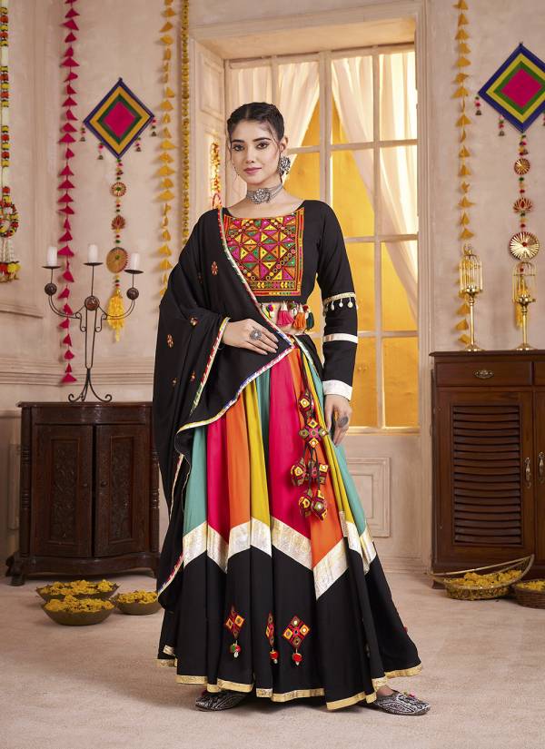 Silver Grey Hand Block Printed Georgette Festival Wear Outfit