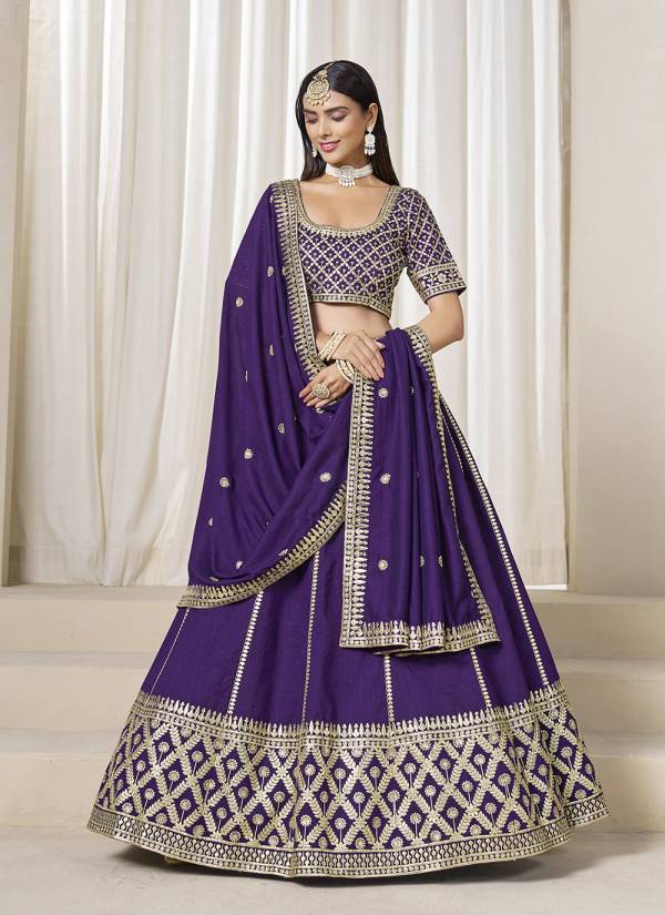 Coral Peach Sequence Work Georgette Wedding Lehenga