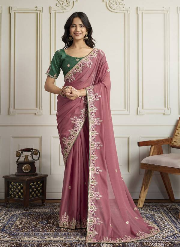 Mustard Yellow Zari Woven Silk Blend Ethnic Wear Ensemble