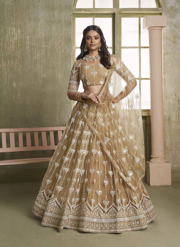 Fuchsia Sequence Work Organza Lehenga Choli