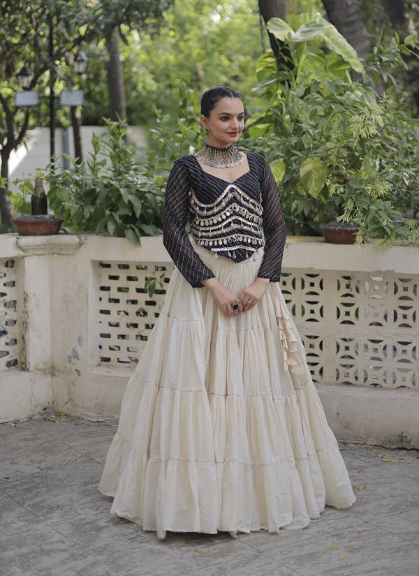 Purple Velvet Digital Printed Raw Silk Lehenga Choli