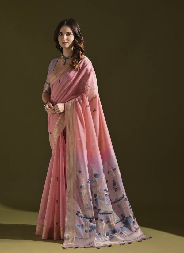 Mustard Yellow Resham Thread Pure Silk Designer Saree
