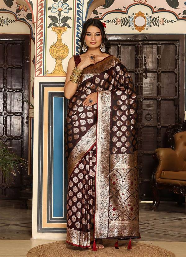 Powder Blue Stone Work Net Wedding Saree